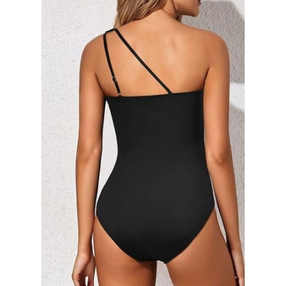 Holipick One Shoulder One Piece Swimsuit W/Tummy Control & Full Coverage- Medium - Picture 2 of 6